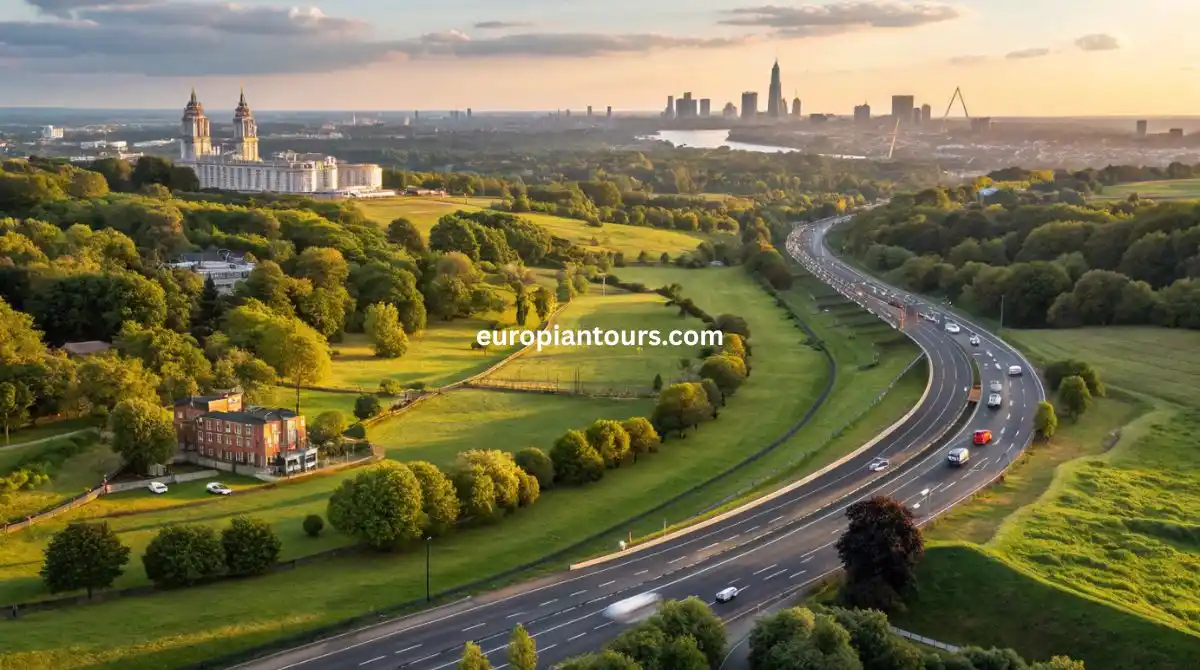 كم يبعد مطار هيثرو عن لندن